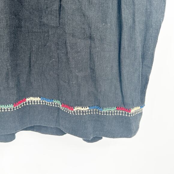 J. Jill Womens Summer Embroidered Boho Cotton Blend Sleeveless Blouse Size 4X - Picture 4 of 6